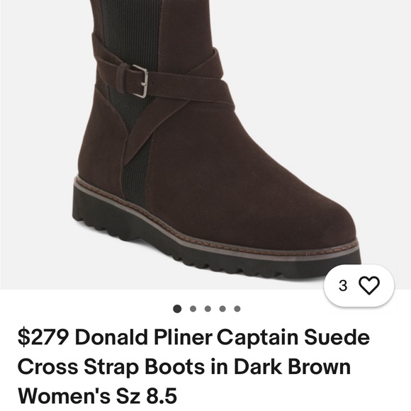 Donald J. Pliner Shoes - Donald J. Pliner Dark Brown Suede Women's Boots